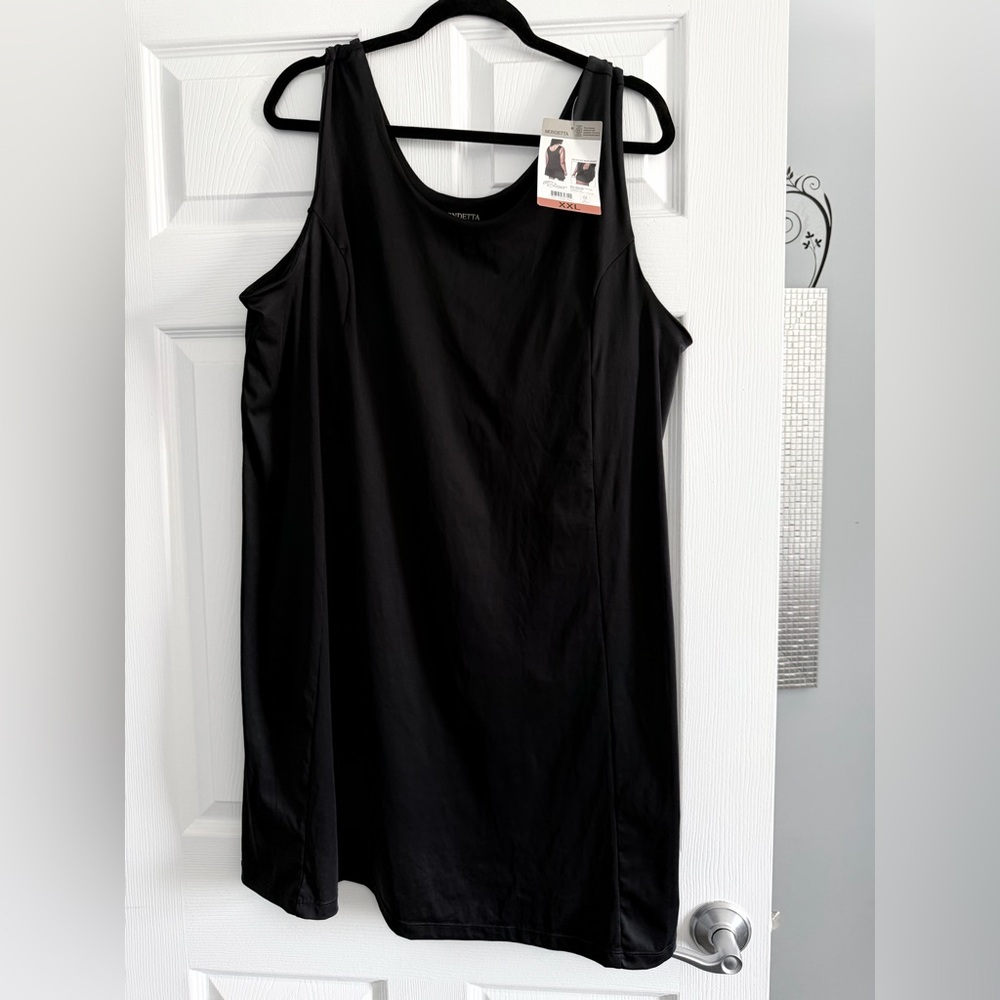 Mondetta Black Sleeveless Everyday 2-in-1 Tennis Dress